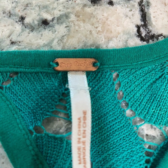 Free People Ladies Size XSmall Green Long Sleeve Dress - Picture 3 of 10